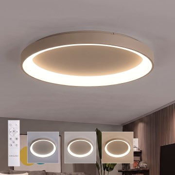 BRILAGI - stmievateľné LED stropné svietidlo FALCON II LED/108W/230V 3000-6500K pr. 80 cm béžové + diaľkové ovládanie