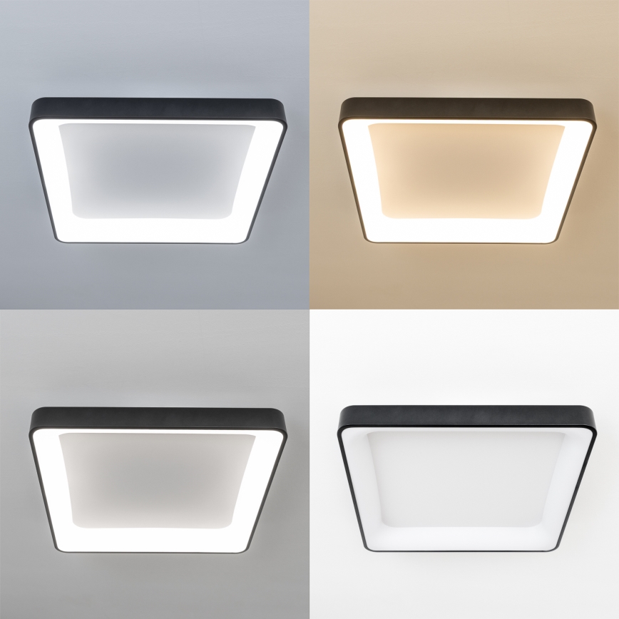 Brilagi - LED stmievateľné stropné svietidlo FALCON II LED/125W/230V 3000-6500K 60x60 cm čierne + diaľkové ovládanie