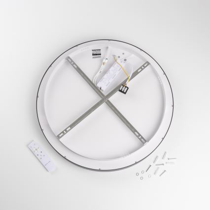 Brilagi - LED stmievateľné stropné svietidlo FALCON II LED/99W/230V 3000-6500K pr. 60 cm čierna + diaľkové ovládanie