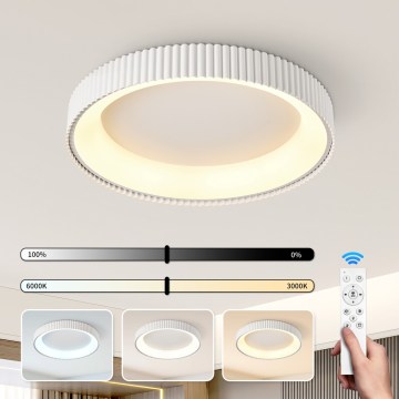 BRILAGI - stmievateľné LED stropné svietidlo FALCON MODERN LED/54W/230V 3000-6000K pr. 60 cm biela + diaľkové ovládanie