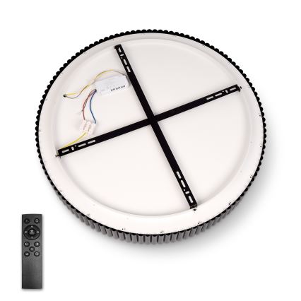 Brilagi - LED stmievateľné stropné svietidlo FALCON MODERN LED/54W/230V 3000-6500K pr. 60 cm čierna + diaľkové ovládanie