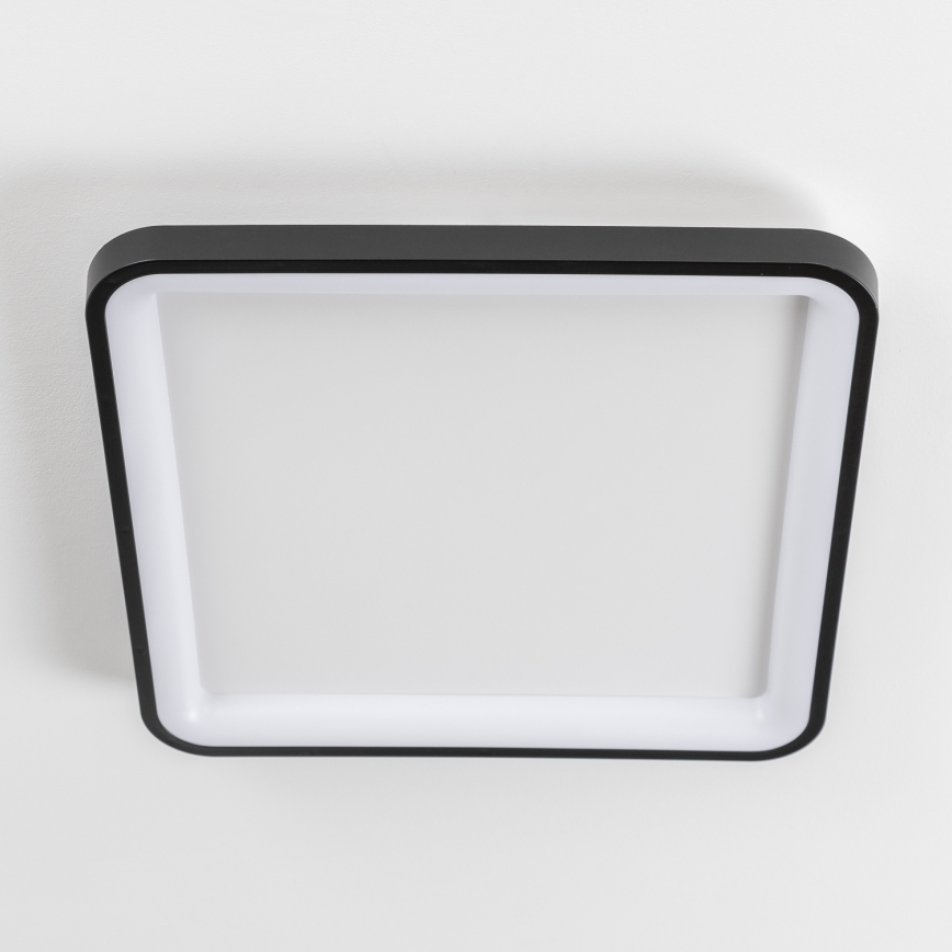 Brilagi - LED stlmiteľné stropné svietidlo FALCON SLIM LED/50W/230V 3000-6500K 50x50 cm čierne + diaľkové ovládanie