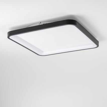 Brilagi - LED stlmiteľné stropné svietidlo FALCON SLIM LED/50W/230V 3000-6500K 50x50 cm čierne + diaľkové ovládanie