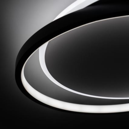 BRILAGI - Stmievané stropné svietidlo FLARE LED/48W/230V 3000-6000K 39,5x45 cm biela/čierna + diaľkové ovládanie