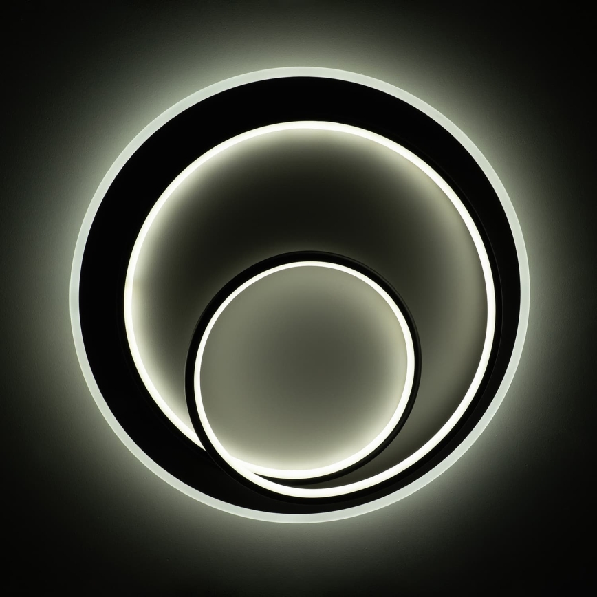 BRILAGI - LED stmievateľné stropné svietidlo FLARE LED/70W/230V 3000-6000K priemer 50 cm biela/čierna + diaľkové ovládanie
