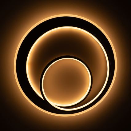 BRILAGI - LED stmievateľné stropné svietidlo FLARE LED/70W/230V 3000-6000K priemer 50 cm biela/čierna + diaľkové ovládanie
