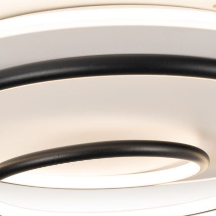 BRILAGI - LED stmievateľné stropné svietidlo FLARE LED/70W/230V 3000-6000K priemer 50 cm biela/čierna + diaľkové ovládanie