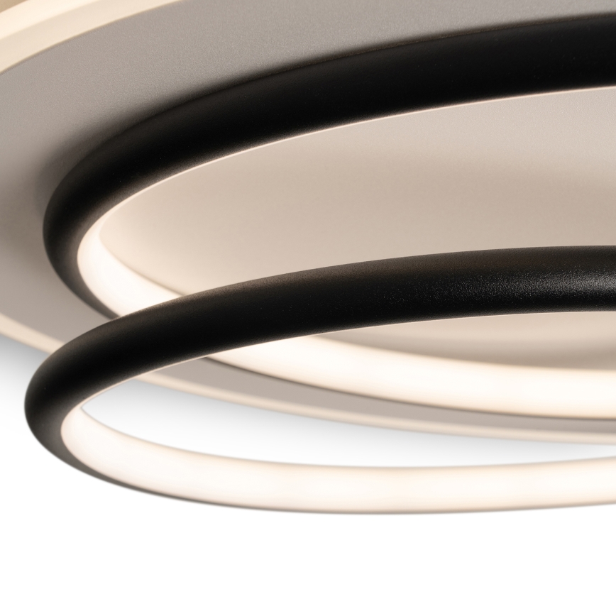 BRILAGI - LED stmievateľné stropné svietidlo FLARE LED/70W/230V 3000-6000K priemer 50 cm biela/čierna + diaľkové ovládanie