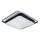 Brilagi - stmievateľné LED stropné svietidlo IRIS LED/102W/230V 3000-6000K 50x50 cm čierne + diaľkové ovládanie