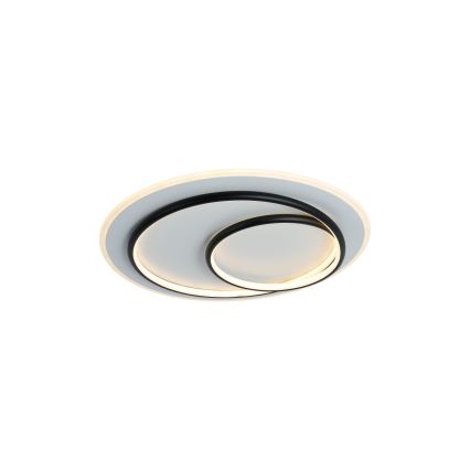 Brilagi - LED stmievateľné stropné svietidlo IRIS LED/70W/230V 3000-6000K priemer 50 cm biela/čierna + diaľkové ovládanie