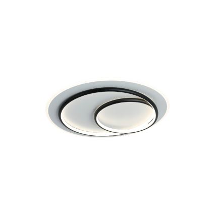 Brilagi - LED stmievateľné stropné svietidlo IRIS LED/70W/230V 3000-6000K priemer 50 cm biela/čierna + diaľkové ovládanie