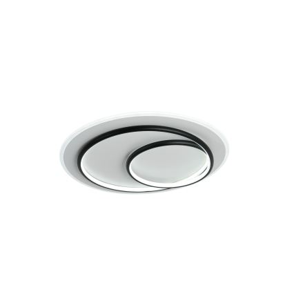 Brilagi - LED stmievateľné stropné svietidlo IRIS LED/70W/230V 3000-6000K priemer 50 cm biela/čierna + diaľkové ovládanie