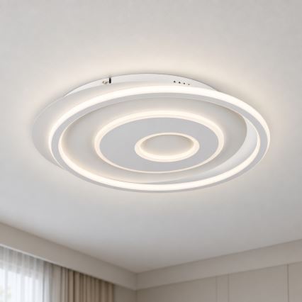 BRILAGI - LED Stmievateľné stropné svietidlo IRIS LED/83W/230V 3000-6000K 46x50 cm biela + diaľkové ovládanie