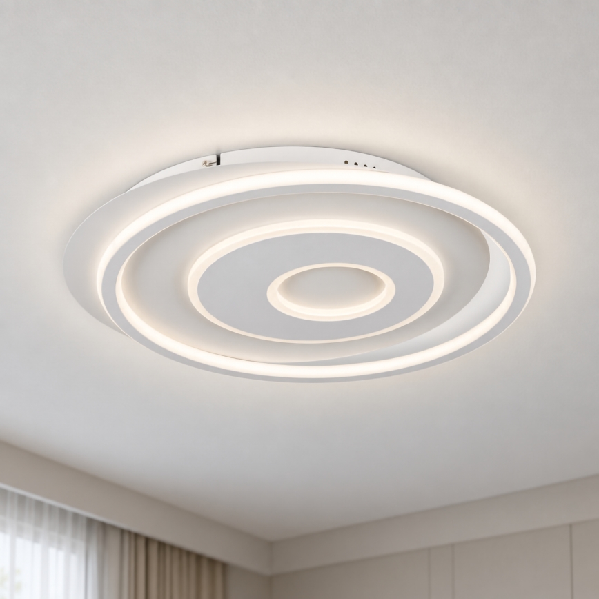 BRILAGI - LED Stmievateľné stropné svietidlo IRIS LED/83W/230V 3000-6000K 46x50 cm biela + diaľkové ovládanie