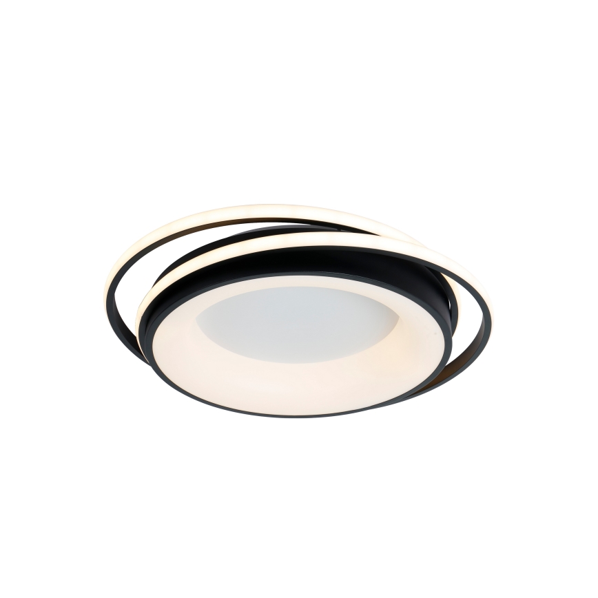 Brilagi - stmievateľné LED stropné svietidlo IRIS LED/84W/230V 3000-6000K 47x51 cm čierne + diaľkové ovládanie