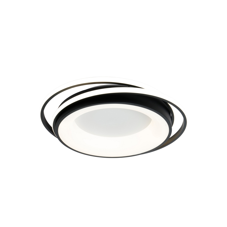 Brilagi - stmievateľné LED stropné svietidlo IRIS LED/84W/230V 3000-6000K 47x51 cm čierne + diaľkové ovládanie