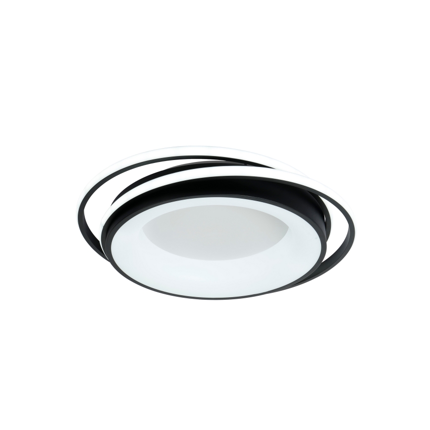 Brilagi - stmievateľné LED stropné svietidlo IRIS LED/84W/230V 3000-6000K 47x51 cm čierne + diaľkové ovládanie