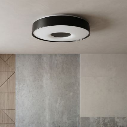 Brilagi - LED stmievateľné stropné svietidlo JAMIS LED/48W/230V 3000-6500K priemer 39 cm čierne + diaľkové ovládanie