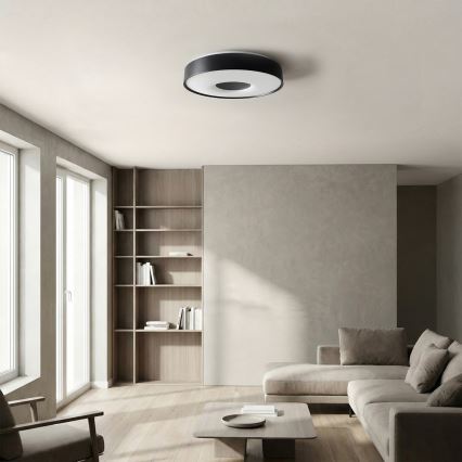 Brilagi - LED stmievateľné stropné svietidlo JAMIS LED/48W/230V 3000-6500K priemer 39 cm čierne + diaľkové ovládanie