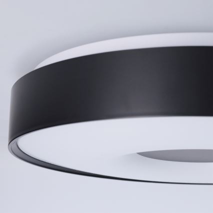 Brilagi - LED stmievateľné stropné svietidlo JAMIS LED/48W/230V 3000-6500K priemer 39 cm čierne + diaľkové ovládanie