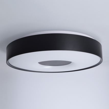 Brilagi - LED stmievateľné stropné svietidlo JAMIS LED/48W/230V 3000-6500K priemer 39 cm čierne + diaľkové ovládanie