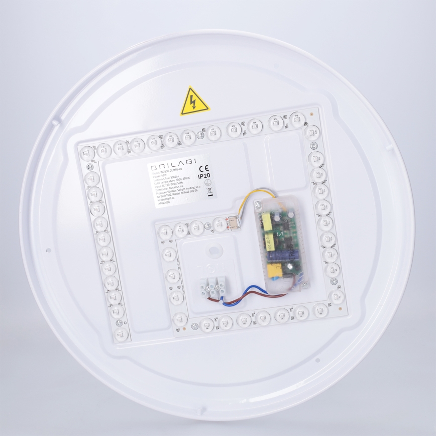 Brilagi - LED stmievateľné stropné svietidlo JAMIS LED/48W/230V 3000-6500K priemer 39 cm čierne + diaľkové ovládanie
