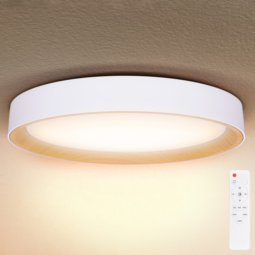 Brilagi - LED stmievateľné stropné svietidlo LARIOS LED/72W/230V biela pr. 59 cm + diaľkové ovládanie