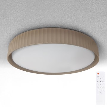 Brilagi - Stmievateľné LED stropné svietidlo LUCIA LED/60W/230V 3000-6500K pr. 59 cm hnedé + diaľkové ovládanie