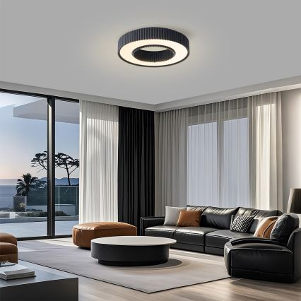 Brilagi - LED stmievateľné stropné svietidlo LUMIX LED/48W/230V 3000-6000K čierna pr. 50 cm + diaľkové ovládanie