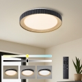 Brilagi - stmievateľné LED stropné svietidlo NEXO LED/48W/230V 3000–6000K čierne pr. 43 cm + diaľkové ovládanie