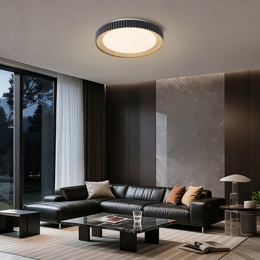 Brilagi - stmievateľné LED stropné svietidlo NEXO LED/48W/230V 3000–6000K čierne pr. 43 cm + diaľkové ovládanie