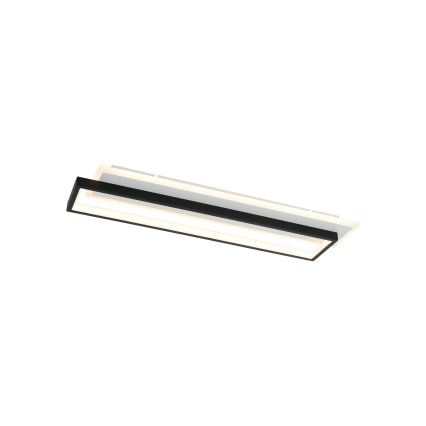 Brilagi - LED stmievateľné stropné svietidlo OUTLINE LED/66W/230V 3000-6000K 15x60 cm biela/čierna + diaľkové ovládanie