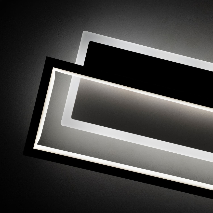 BRILAGI - LED stmievateľné stropné svietidlo OUTLINE LED/66W/230V 3000-6000K 15x60 cm biela/čierna + diaľkové ovládanie