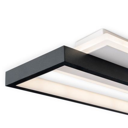 BRILAGI - LED stmievateľné stropné svietidlo OUTLINE LED/66W/230V 3000-6000K 15x60 cm biela/čierna + diaľkové ovládanie