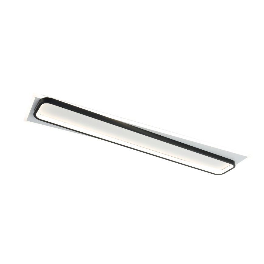 Brilagi - LED Stmievateľné stropné svietidlo OUTLINE LED/90W/230V 3000-6000K 18x100 cm biela/čierna + diaľkové ovládanie