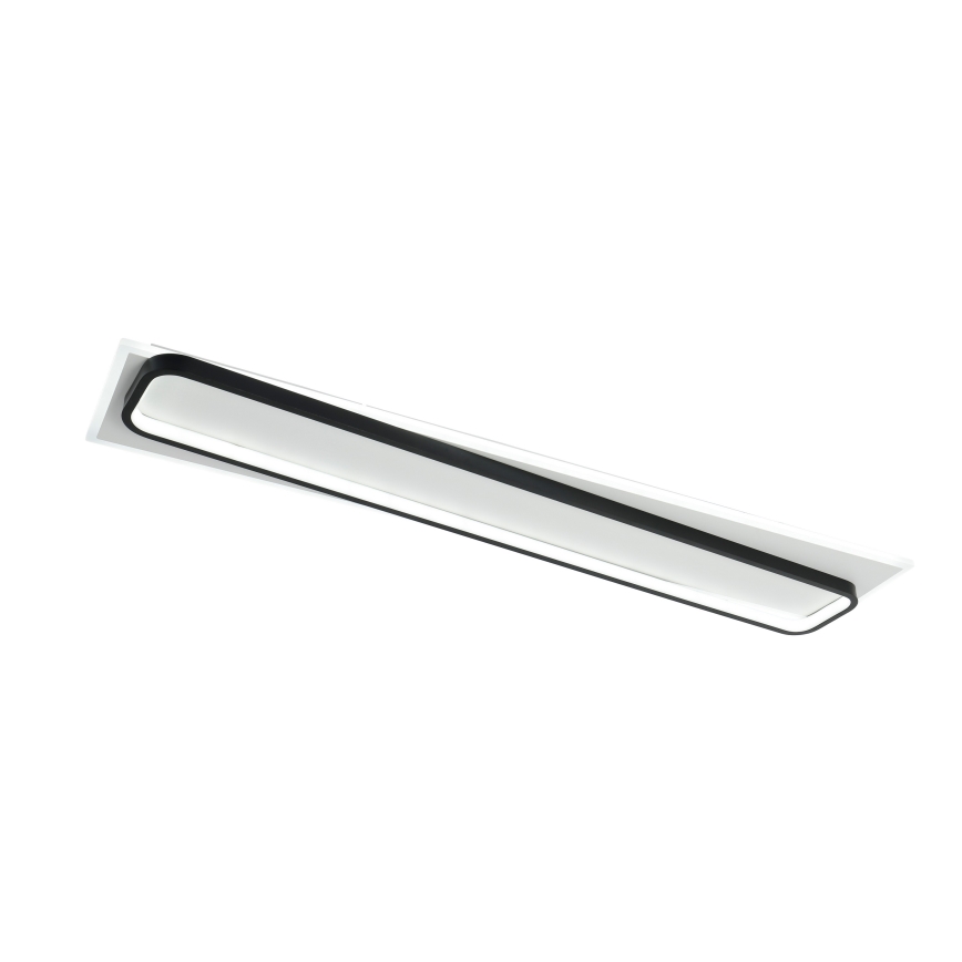 Brilagi - LED Stmievateľné stropné svietidlo OUTLINE LED/90W/230V 3000-6000K 18x100 cm biela/čierna + diaľkové ovládanie