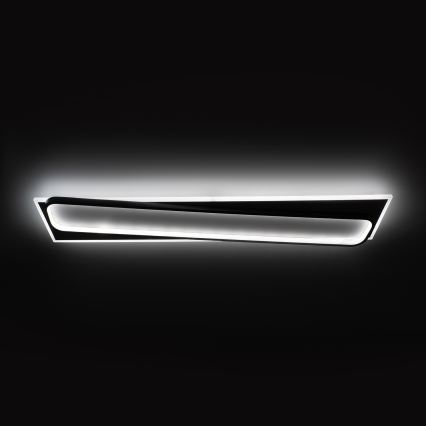 BRILAGI - LED Stmievateľné stropné svietidlo OUTLINE LED/90W/230V 3000-6000K 18x100 cm biela/čierna + diaľkové ovládanie