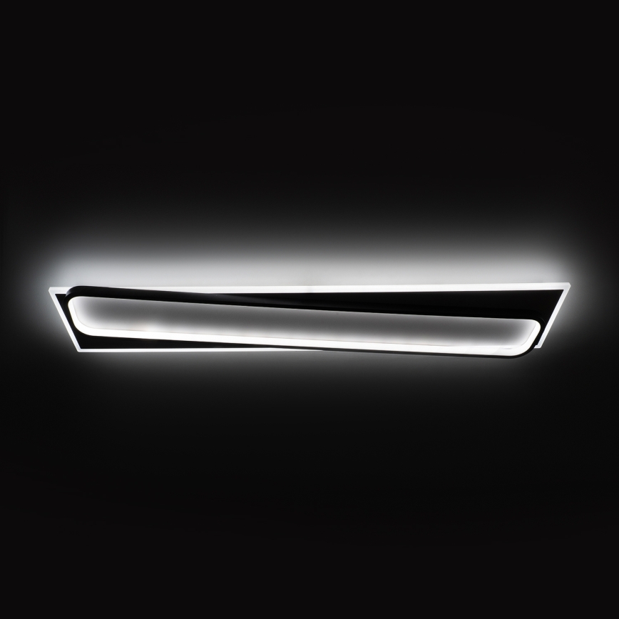 BRILAGI - LED Stmievateľné stropné svietidlo OUTLINE LED/90W/230V 3000-6000K 18x100 cm biela/čierna + diaľkové ovládanie