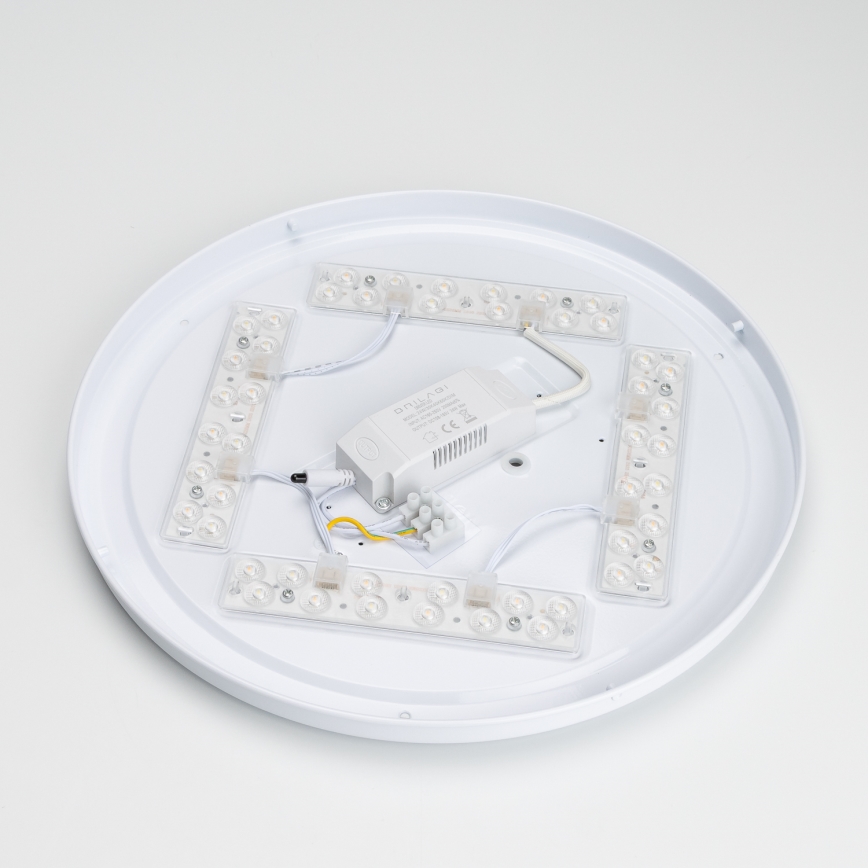 Brilagi - LED stmievateľné stropné svietidlo PINE LED/24W/230V drevené, priemer 42 cm, 3000-6500K + diaľkové ovládanie