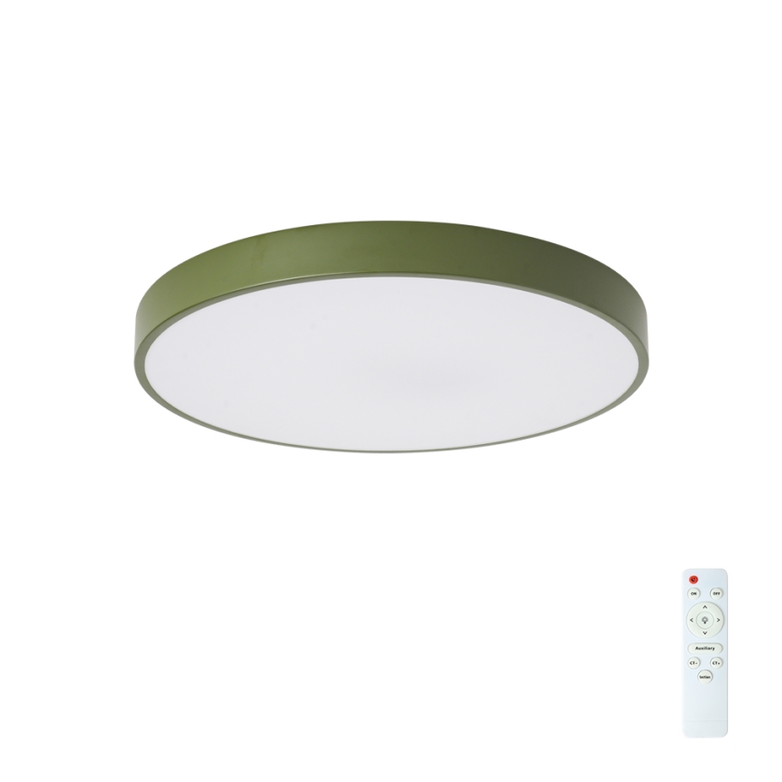 Brilagi - Stmievateľné LED stropné svietidlo POOL LED/60W/230V 3000-6000K pr. 50 cm zelená + diaľkové ovládanie