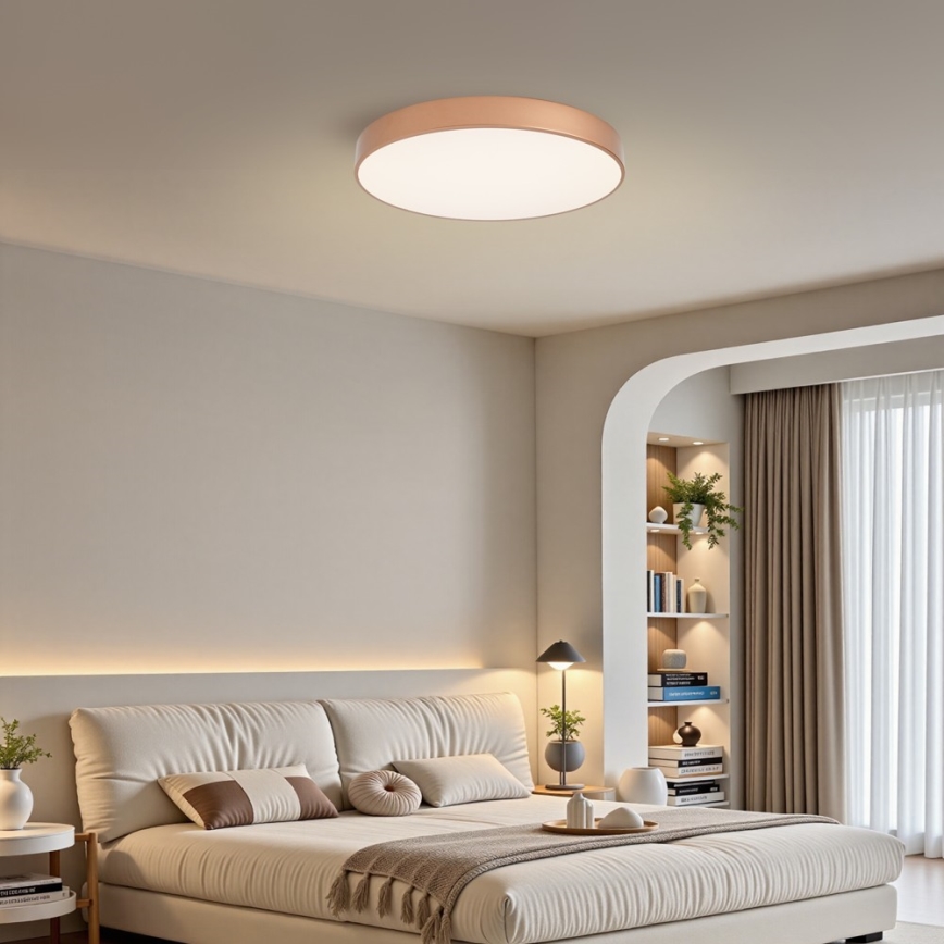 BRILAGI - LED stmievateľné stropné svietidlo POOL LED/60W/230V 3000-6000K priemer 60 cm bronzové + diaľkové ovládanie