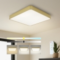 BRILAGI - Stmievateľné LED stropné svietidlo POOL SQUARE LED/48W/230V 3000-6000K 50x50 cm zlaté + diaľkové ovládanie