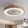 Brilagi - stmievateľné LED stropné svietidlo s ventilátorom LED/38W/230V 3000-6500K 3000-6500K pr. 50 cm ružová/dub + diaľkové ovládanie