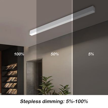 Brilagi - LED stmievateľné stropné svietidlo SLEEKLINE SMART LED/40W/230V 3000-6000K Wi-Fi Tuya biele + diaľkové ovládanie