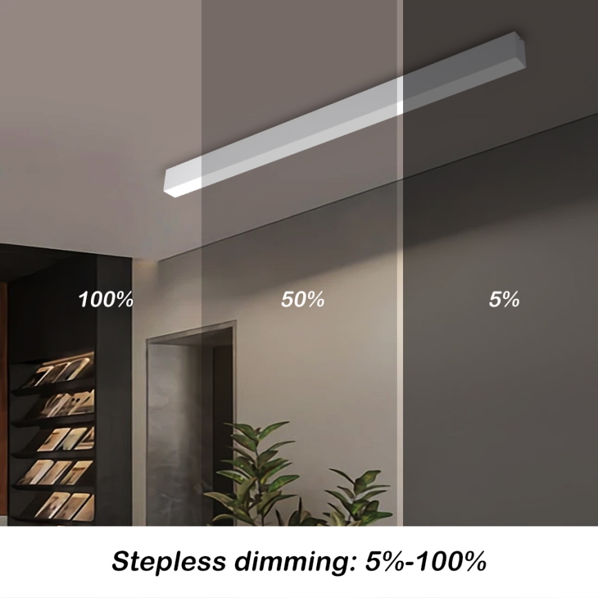 Brilagi - LED stmievateľné stropné svietidlo SLEEKLINE SMART LED/40W/230V 3000-6000K Wi-Fi Tuya biele + diaľkové ovládanie