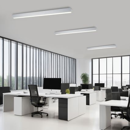 Brilagi - LED stmievateľné stropné svietidlo SLEEKLINE SMART LED/40W/230V 3000-6000K Wi-Fi Tuya strieborné + diaľkové ovládanie
