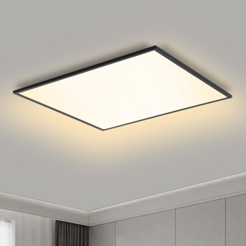 Brilagi - stmievateľné LED stropné svietidlo SLIMFRAME LED/58W/230V 60x60 cm 3000-6000K čierne + diaľkové ovládanie