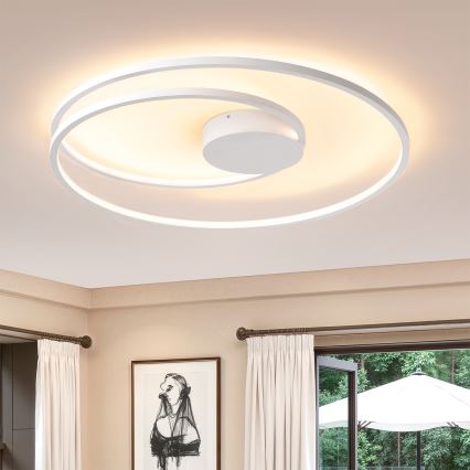 Brilagi - LED stmievateľné stropné svietidlo TWISTER LED/105W/230V 3000-6000K priemer 100 cm biela + diaľkové ovládanie