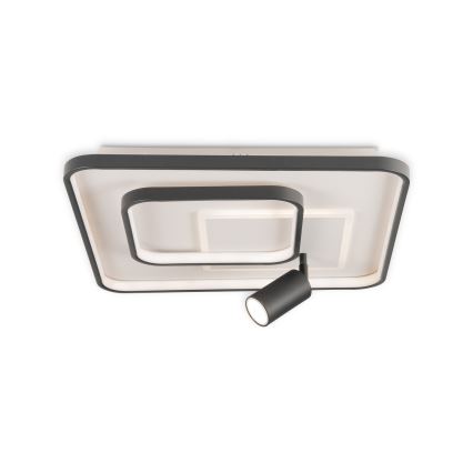BRILAGI - LED stmievateľné stropné svietidlo UNITY LED/75W/230V + 1xGU10/3W 3000-6000K 50x50 cm biela/čierna + diaľkové ovládanie