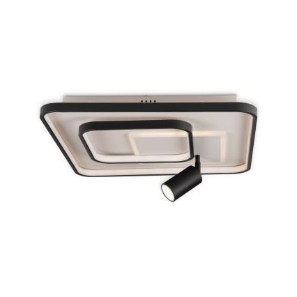 BRILAGI - LED stmievateľné stropné svietidlo UNITY LED/75W/230V + 1xGU10/3W 3000-6000K 50x50 cm biela/čierna + diaľkové ovládanie